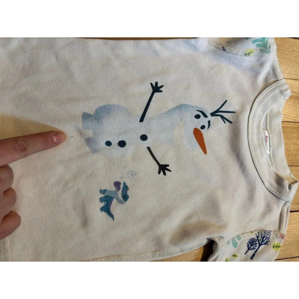 Hanna Andersson 2t 85 pajama lot Elmo frozen Olaf Sesame Street organic cotton